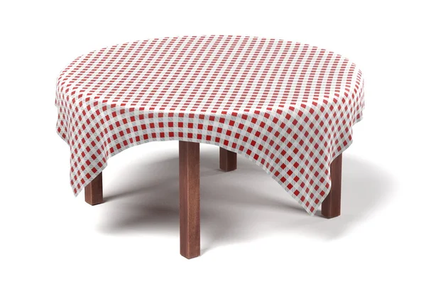 Tischdecke auf dem Tisch — Stockfoto