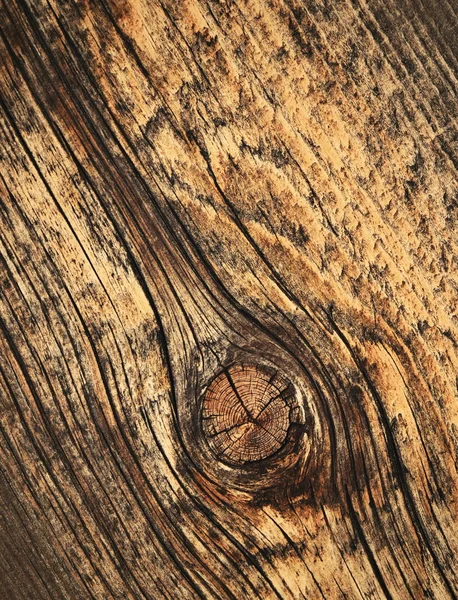 Knot in the old wooden board — Stock Photo, Image