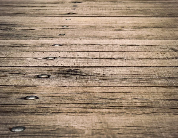 Wood board with rivets — Stock Photo, Image