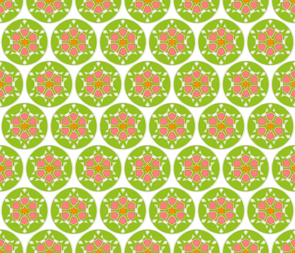 Flower pattern in circle — Stock Photo, Image