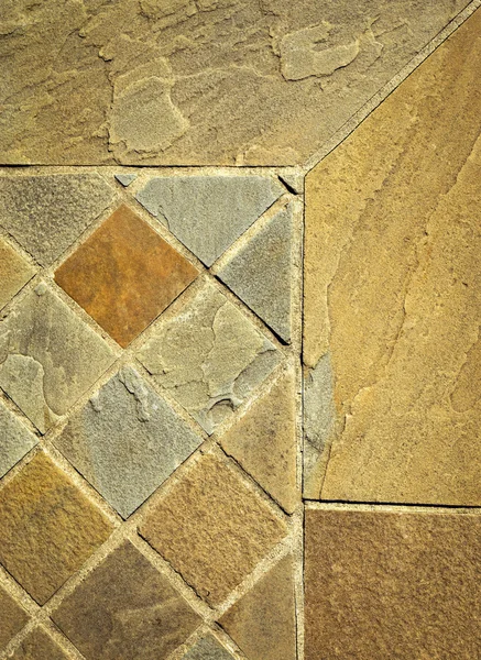 Detal piaskowiec kamień kwadrat płytek — Zdjęcie stockowe