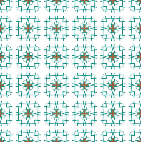 Achtergrond Groen Textiel Patroon Met Kruispatroon — Stockfoto