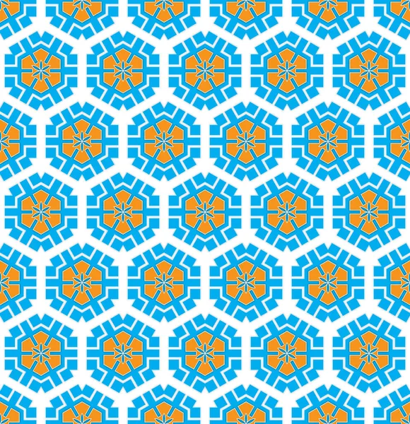 Modern Bakgrund Textil Mönster Med Hexagonal Vinter Mönster — Stockfoto