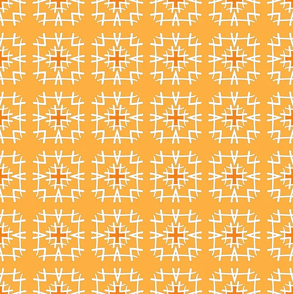 Fondo Naranja Patrón Textil Con Patrón Cruz — Foto de Stock