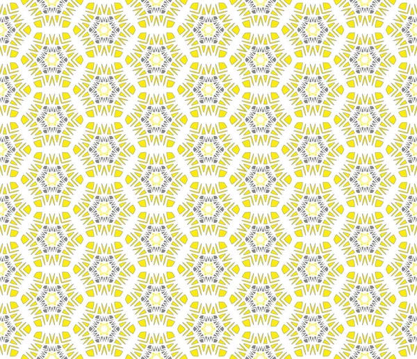 Fondo Textil Gris Patrón Cruz Hexagonal Amarillo —  Fotos de Stock