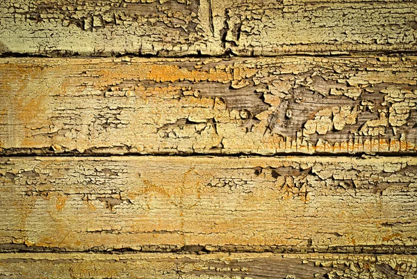 Old paint on wooden boards — Stock Photo, Image