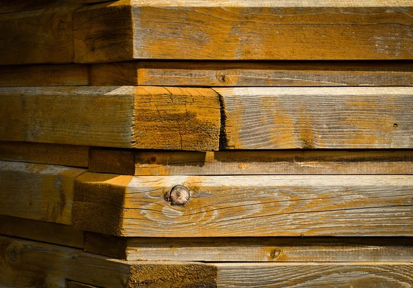 Rogu stary drewniany domek — Zdjęcie stockowe