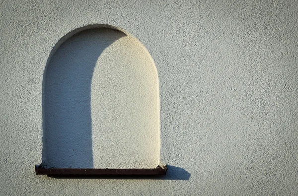 Janela arqueada em branco — Fotografia de Stock