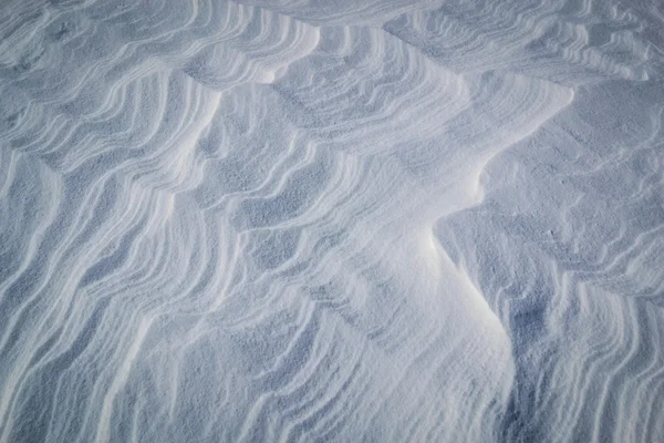 Ondas abstratas na neve — Fotografia de Stock
