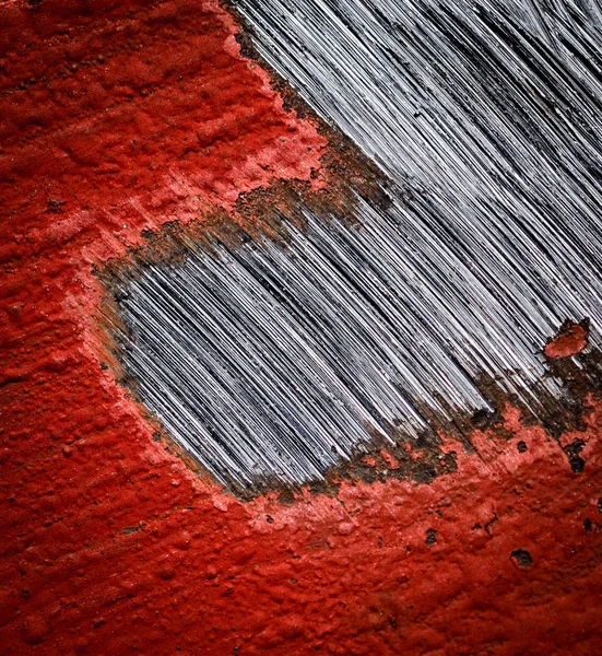 Sanded paint on steel — Stock Photo, Image