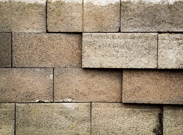 Wall of concrete blocks — Stock Photo, Image