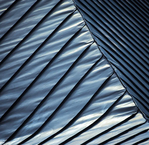 파란 강철 지붕 — 스톡 사진