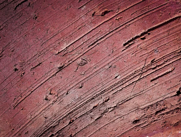 Gamla tegelstenar med röd lera — Stockfoto