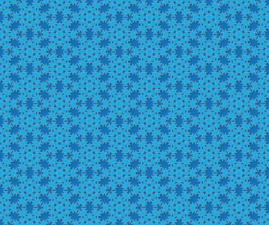 Mavi kış kar pul desen