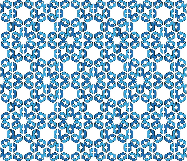 六角形の雪片のパターン — ストック写真