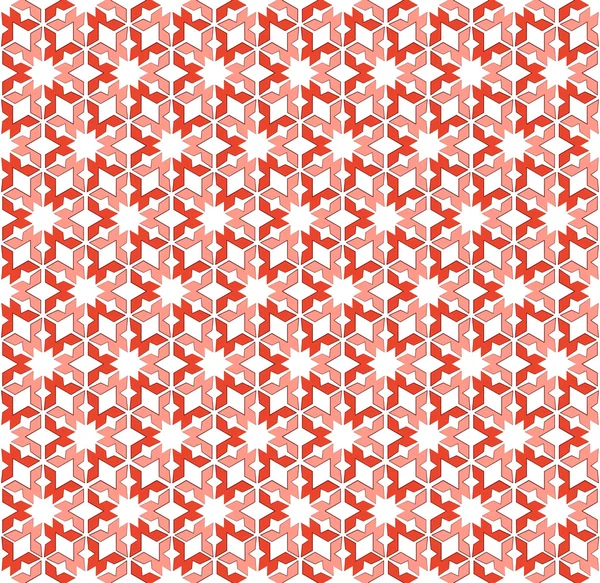 Patrón hexagonal abstracto textil rojo rosado — Foto de Stock