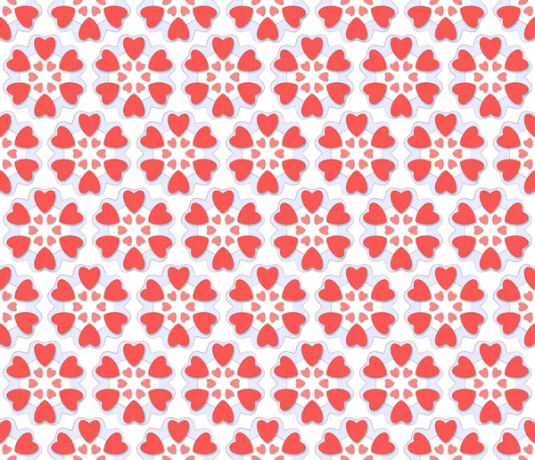 Heart shaped valentine pattern — Stock Photo, Image