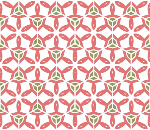 Zeshoekige roze textiel patroon — Stockfoto