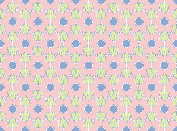 Pink flower spring pattern — Stock Photo, Image