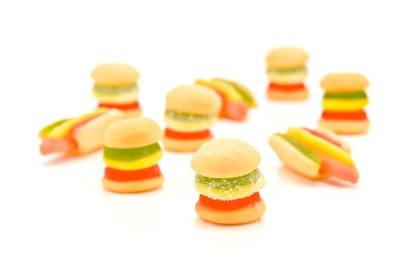 Gelei Hamburger & hotdog — Stockfoto