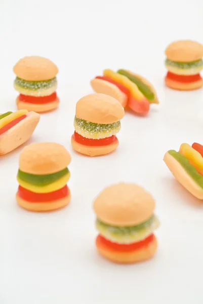 Gelei Hamburger & hotdog — Stockfoto