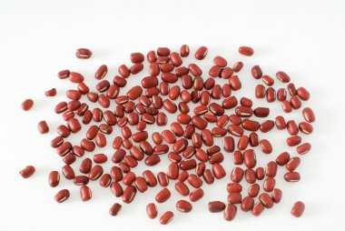 Beyaz arka plan kırmızı fasulye