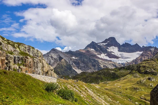 Carretera Alta Montaña Través Del Paso Susten Los Alpes Suizos —  Fotos de Stock