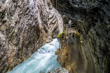 İsviçre 'deki Reichenbachtal vadisinde Rosenlaui buzulu.