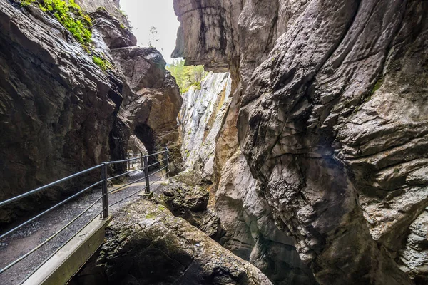 Φαράγγι Του Παγετώνα Rosenlaui Στην Κοιλάδα Reichenbachtal Στην Ελβετία — Φωτογραφία Αρχείου