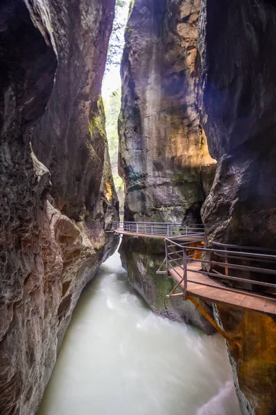 Φαράγγι Aare Στο Berner Oberland Της Ελβετίας — Φωτογραφία Αρχείου