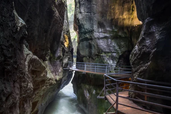 Φαράγγι Aare Στο Berner Oberland Της Ελβετίας — Φωτογραφία Αρχείου