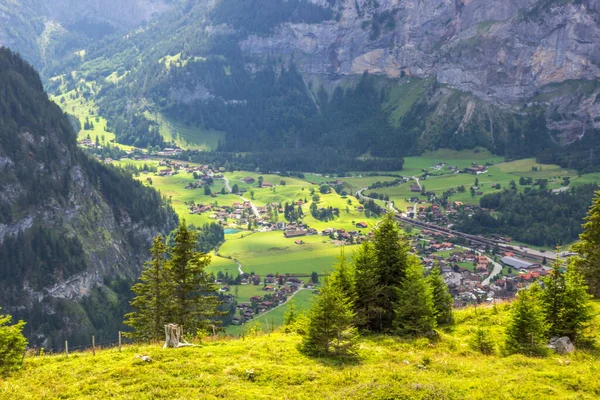 Valle Kandersteg Los Pastos Montaña Suiza —  Fotos de Stock