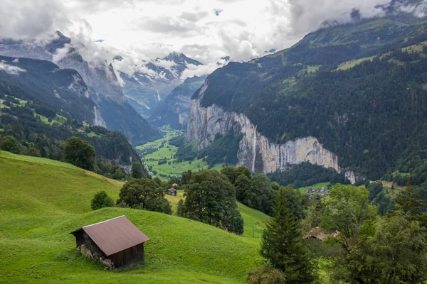 Verão Lauterbrunnen Valley Suíça — Fotografia de Stock