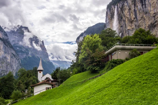 Verano Lauterbrunnen Valley Suiza —  Fotos de Stock