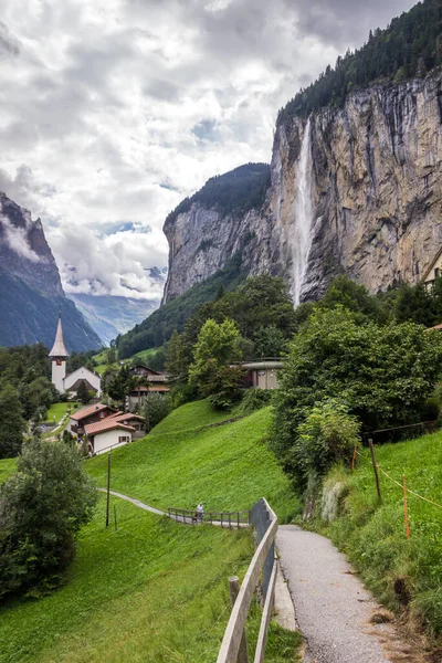 Verão Lauterbrunnen Valley Suíça — Fotografia de Stock