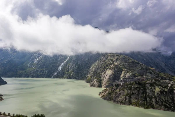 Nuvole Sul Passo Grimsel Sul Lago Svizzera — Foto Stock