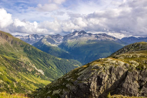 Nuvens Sobre Furka Pass Suíça — Fotografia de Stock