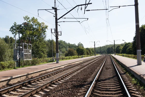 ミンスク、ベラルーシの鉄道のトラック — ストック写真