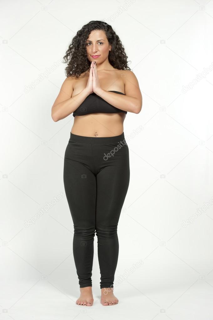 black yoga outfit