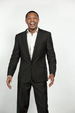 Resmi kıyafetleri siyah erkek erkek