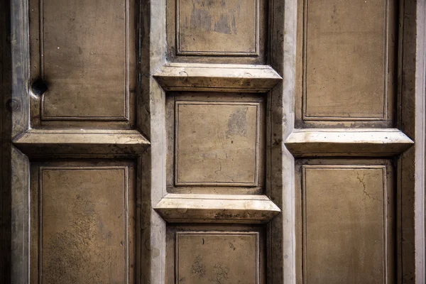 Brown Decorated Door — Stock Photo, Image