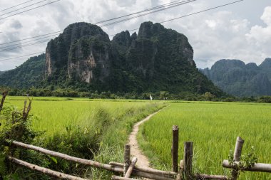 Vang Vieng'deki Yeşil Alanlar