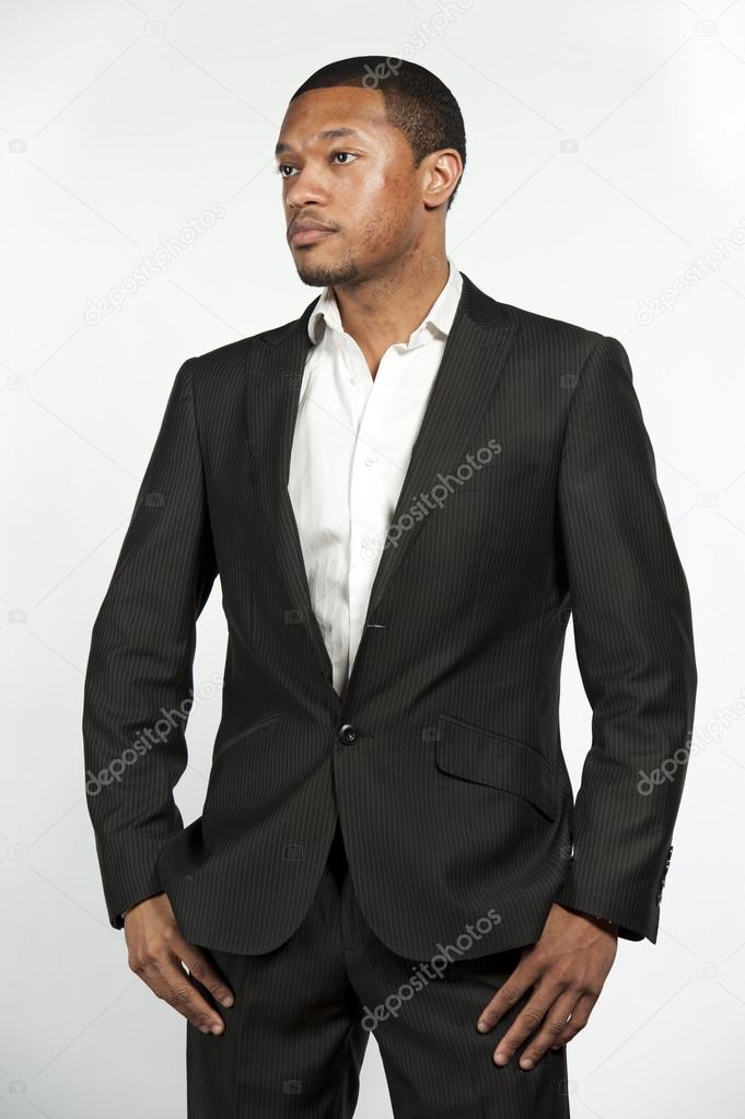 Hip and Trendy Formal Black Male