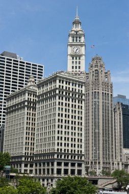 White Skyscrapers in Chicago