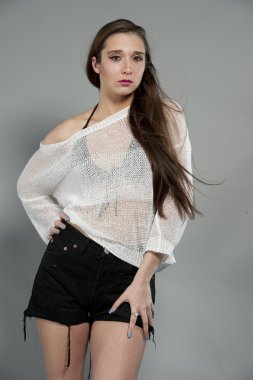 muhteşem genç esmer modeli