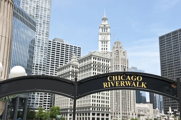 Riverfront en Chicago — Foto de Stock