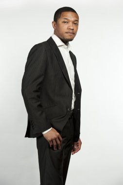 Kalça ve Trendy resmi siyah erkek