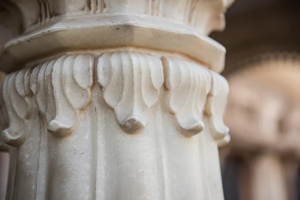 Decorated Pillar in Mubarak Mahal — Stock Photo, Image