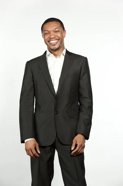 Formal Attire Black Male Laughing — Stock Photo, Image