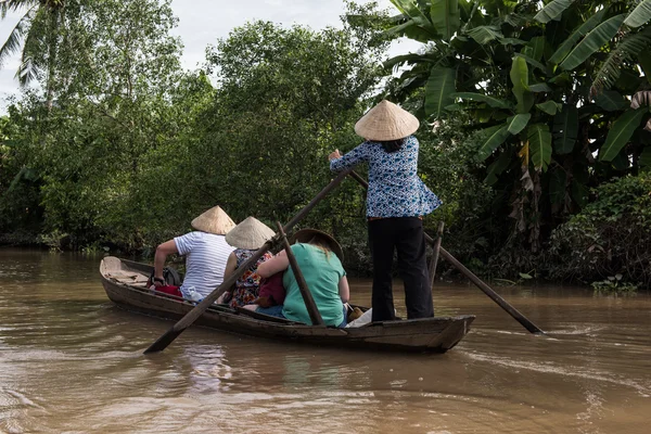 Paseo Turístico en el Delta del Mekong — Foto de Stock